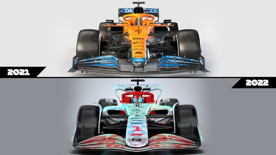 Estas son las diferencias entre los monoplazas de F1 de 2021 con los de 2022
