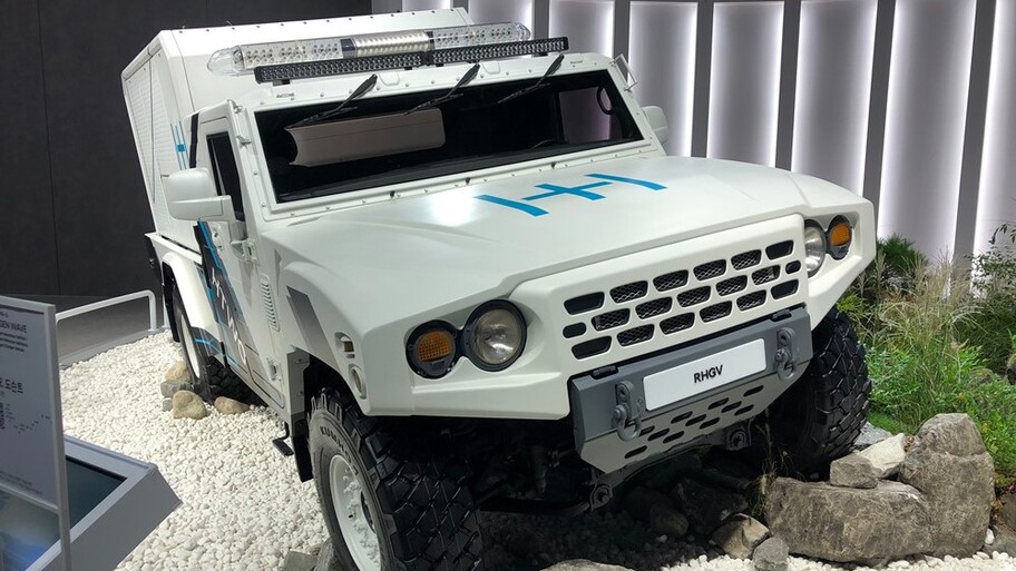 RHGV Concept es un vehículo de hidrógeno de rescate desarrollado por Hyundai Motor Group