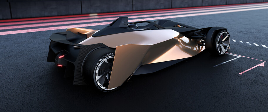Nissan Ariya Single Seater Concept, un auto de carreras eléctrico traído del futuro