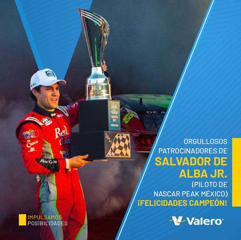 Salvador de Alba Jr. es el nuevo campeón de NASCAR Peak México