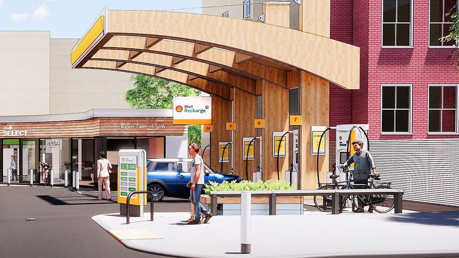 Shell está convirtiendo sus gasolineras en estaciones de carga para automóviles eléctricos