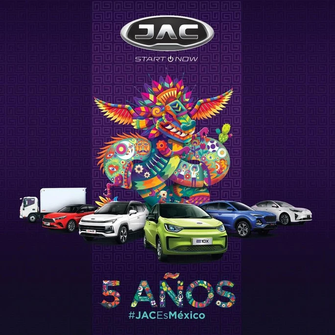JAC Motors cumple 5 años en México con 43 JAC Stores a lo largo y ancho del país